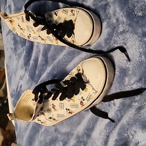 Mickey Mouse White High Tops